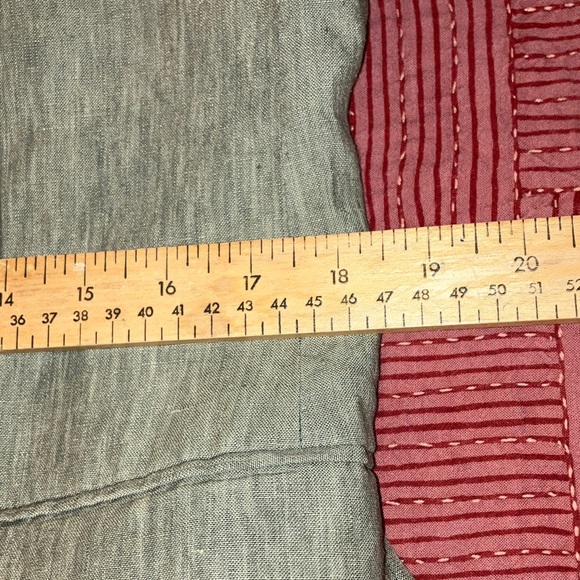 Linen men’s blazer heathered light green / gray - Picture 12 of 16